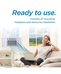Black+Decker Window or Through The Wall Air Conditioner 18000 Btu, Ac Window Unit Cools Up to 1000 Square Feet, Window Ac Unit with Remote Control, 3