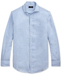 Polo Ralph Lauren Men's Classic-Fit Houndstooth Linen Shirt