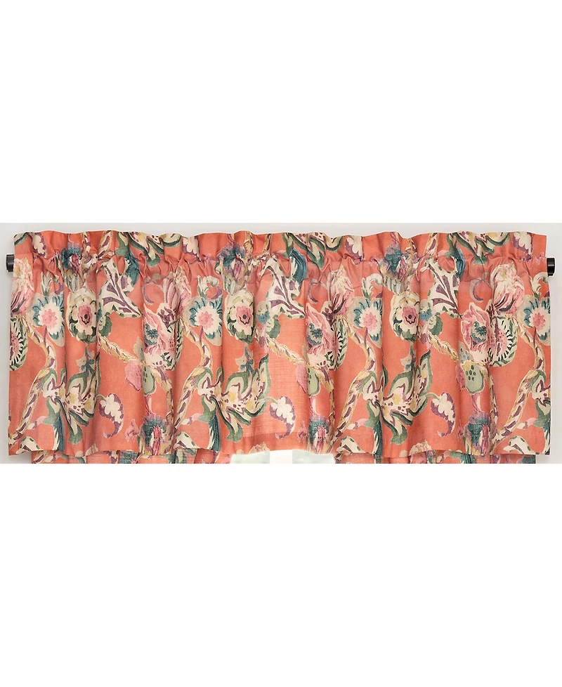 Rose Tree Cara Floral Tailored Valance, 80" x 17"