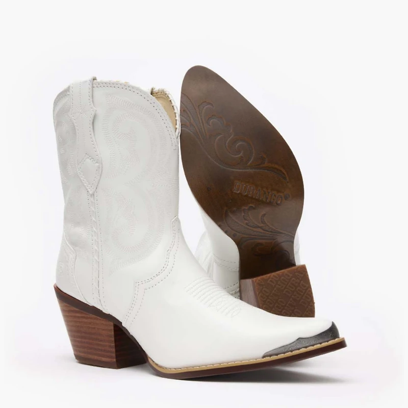Crush by Durango Women's Pearl White Western Fashion Boot