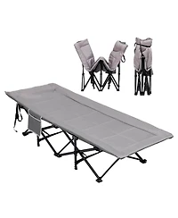 Folding Camping Cot for Adults Supporting up to 450lbs with Carry Bag