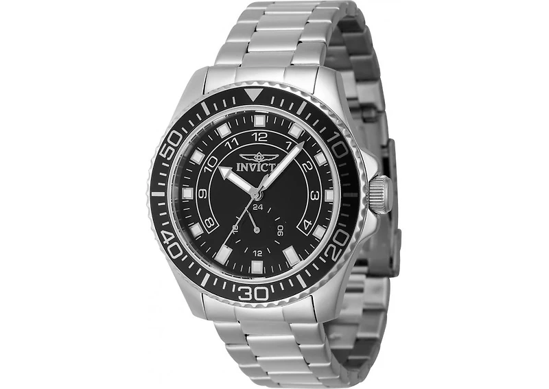 Invicta Men's 47125 Pro Diver Quartz Multifunction Black Dial Watch