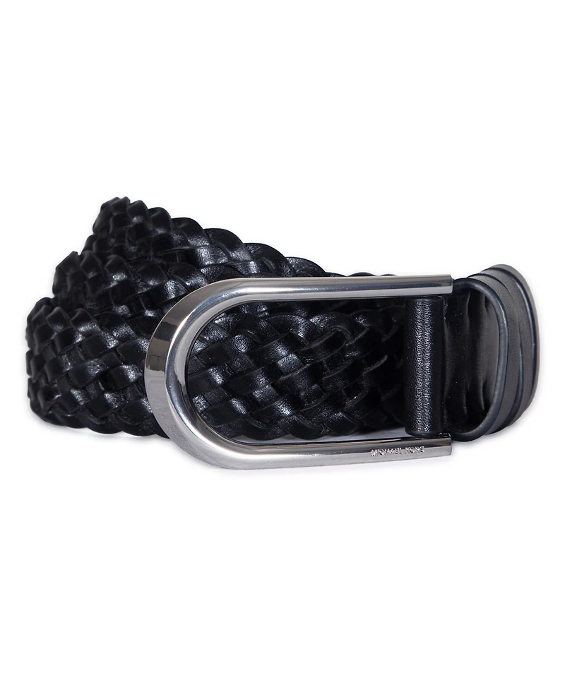 Michael Kors Women's 32mm Braided Leather Belt