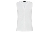 Olsen Women's Sleeveless Embroidered Detail Top