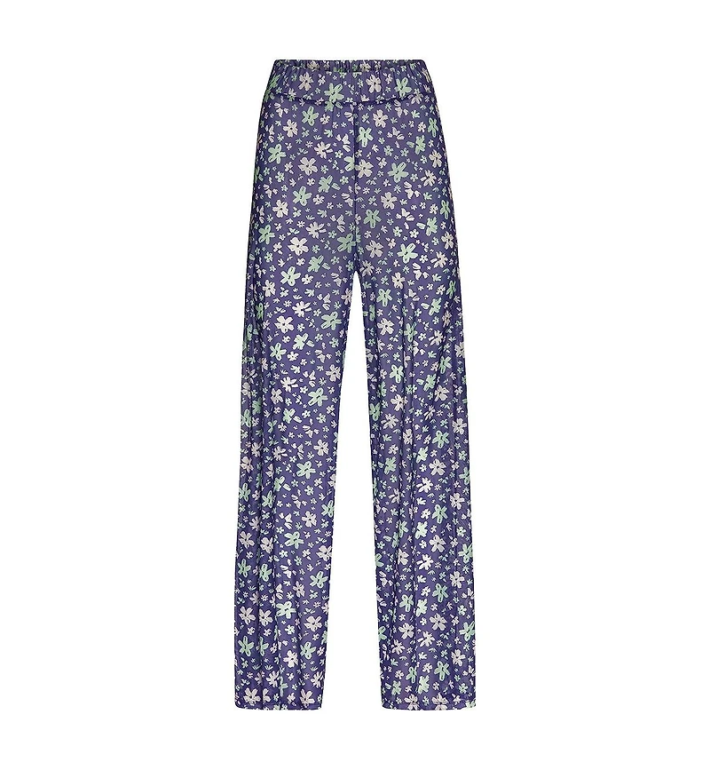 Lscn by Lascana Women's Floral Sheer Cover up Beach Dress Pants