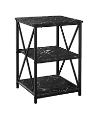 Space-Saving End Table with Two Shelves – Perfect for Small Living Rooms or Bedrooms