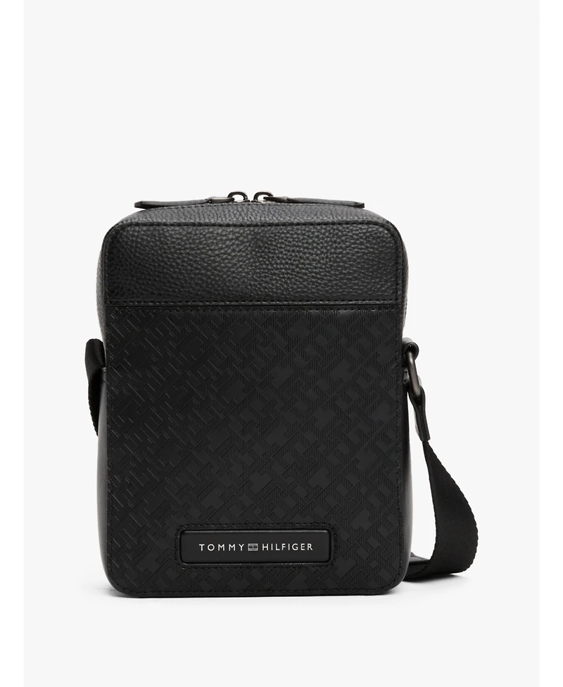 Tommy Hilfiger Men's Monogram Mini Reporter Bag