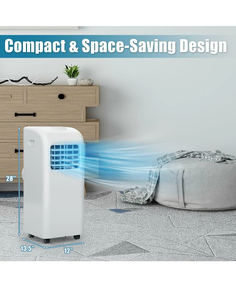 8000BTU Air Conditioner Portable, Freestanding Room Ac Unit with Dehumidifier Function