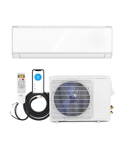 Energy Star Certified 24000 Btu 21 SEER2 208-230V Mini Split Air Conditioner and Heater White Wifi Enabled