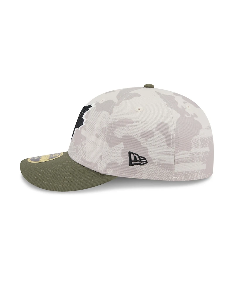 New Era Men's Light Beige/Olive Toronto Blue Jays 2025 Armed Forces Day Low Profile 59FIFTY Fitted Hat