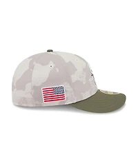 New Era Men's Light Beige/Olive Seattle Mariners 2025 Armed Forces Day Low Profile 59FIFTY Fitted Hat