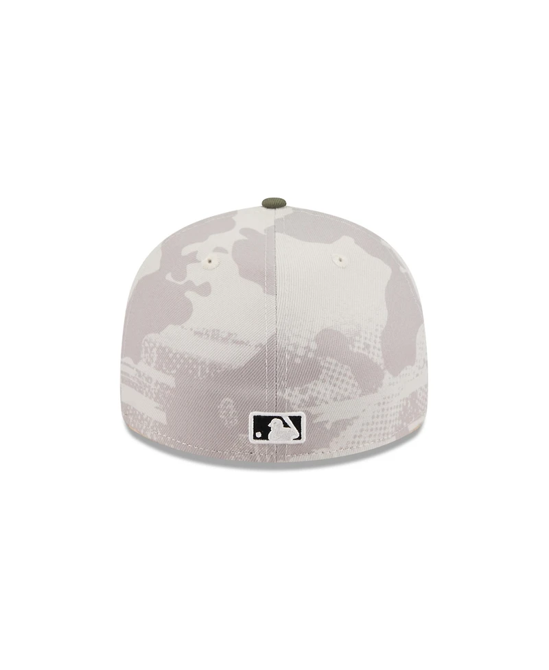 New Era Men's Light Beige/Olive Pittsburgh Pirates 2025 Armed Forces Day Low Profile 59FIFTY Fitted Hat