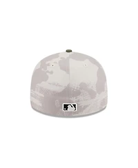 New Era Men's Light Beige/Olive Pittsburgh Pirates 2025 Armed Forces Day Low Profile 59FIFTY Fitted Hat