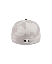 New Era Men's Light Beige/Olive Houston Astros 2025 Armed Forces Day Low Profile 59FIFTY Fitted Hat