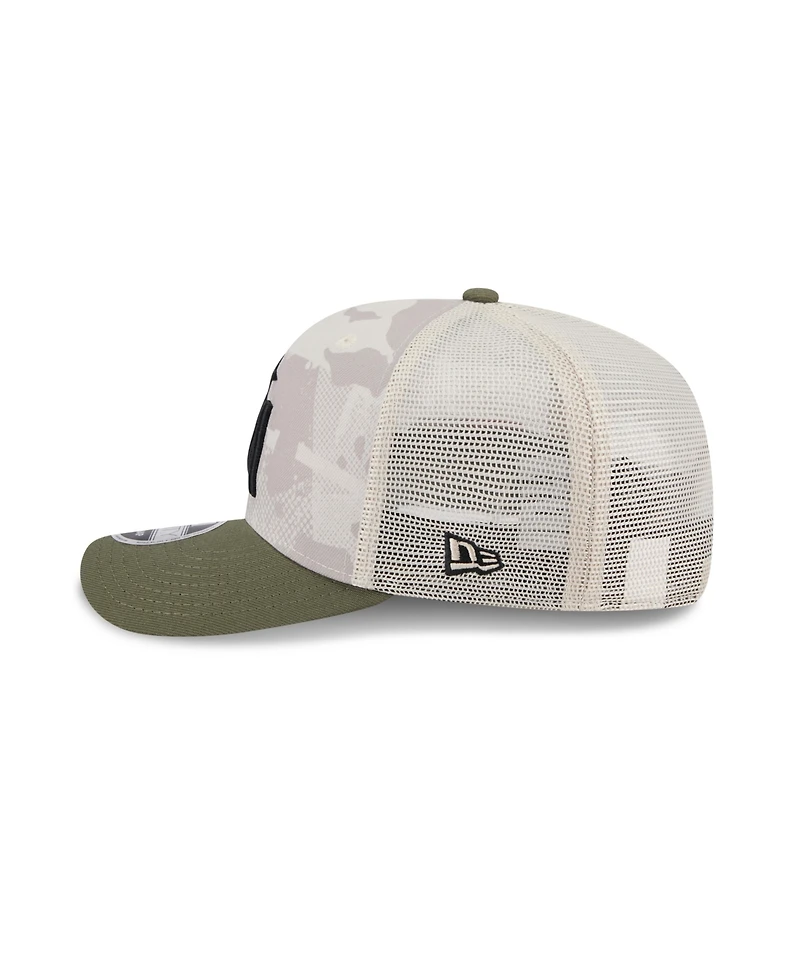 New Era Men's Light Beige/Olive Minnesota Twins 2025 Armed Forces Day 9SEVENTY Adjustable Hat