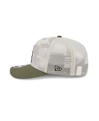 New Era Men's Light Beige/Olive Colorado Rockies 2025 Armed Forces Day 9SEVENTY Adjustable Hat