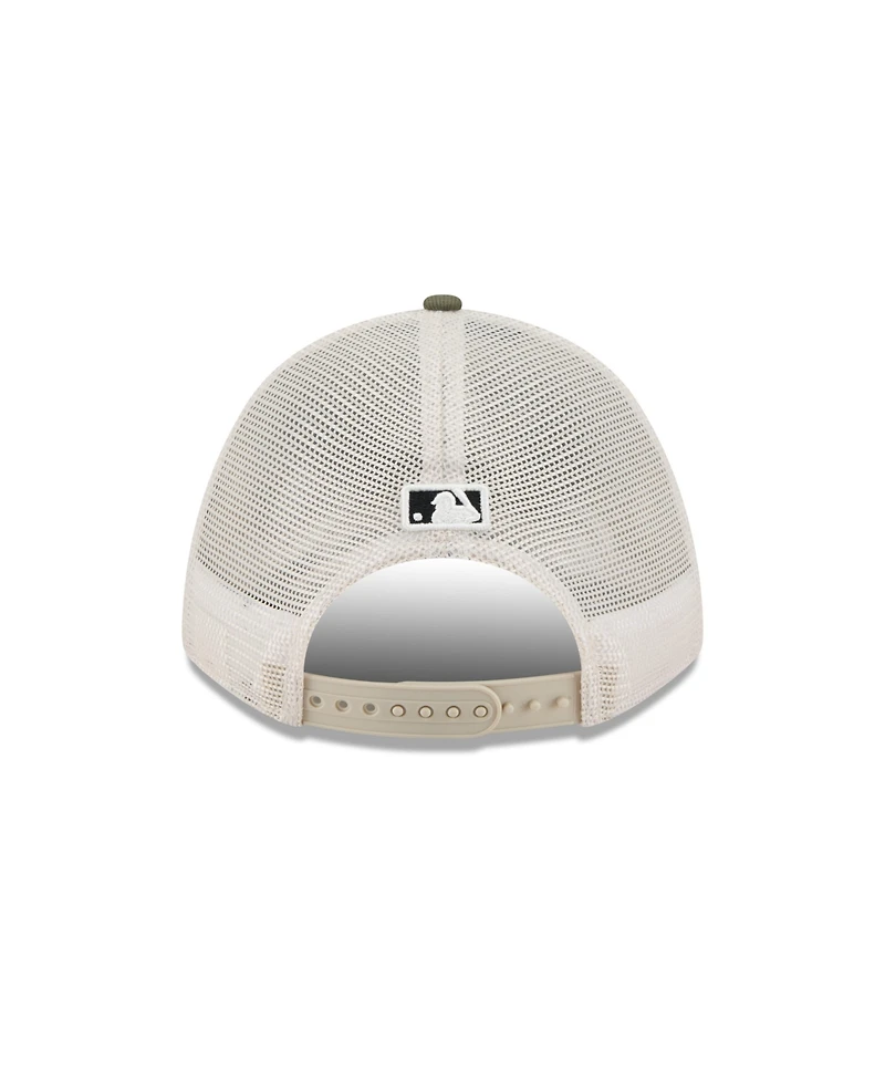 New Era Men's Light Beige/Olive Colorado Rockies 2025 Armed Forces Day 9FORTY M-Crown A-Frame Adjustable Hat