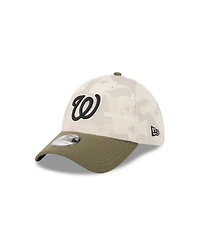 New Era Men's Light Beige/Olive Washington Nationals 2025 Armed Forces Day 39THIRTY Flex Hat