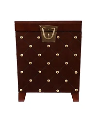 Wood Square End Table for Living Room or Bedroom Accent