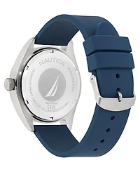 Nautica Men's Analog Blue Silicone Watch, 44mm
