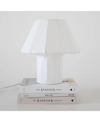 Celeste Led Lightweight Table Lamp with Resin Fabric Shade, Bulb Included (12.6")