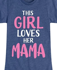 Hybrid Apparel Big Girls This Girl Loves Her Mama Graphic T-Shirt