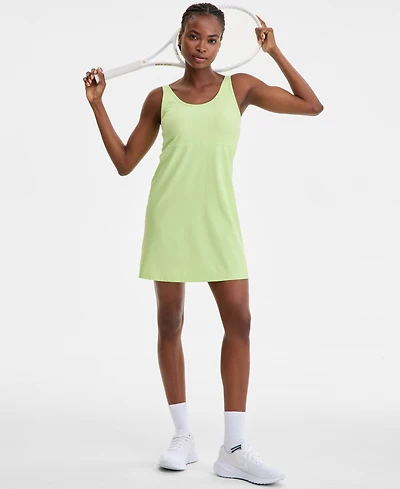 Id Ideology Women's Performance Ribbed Sleeveless Dress, Exclusively at Macy's