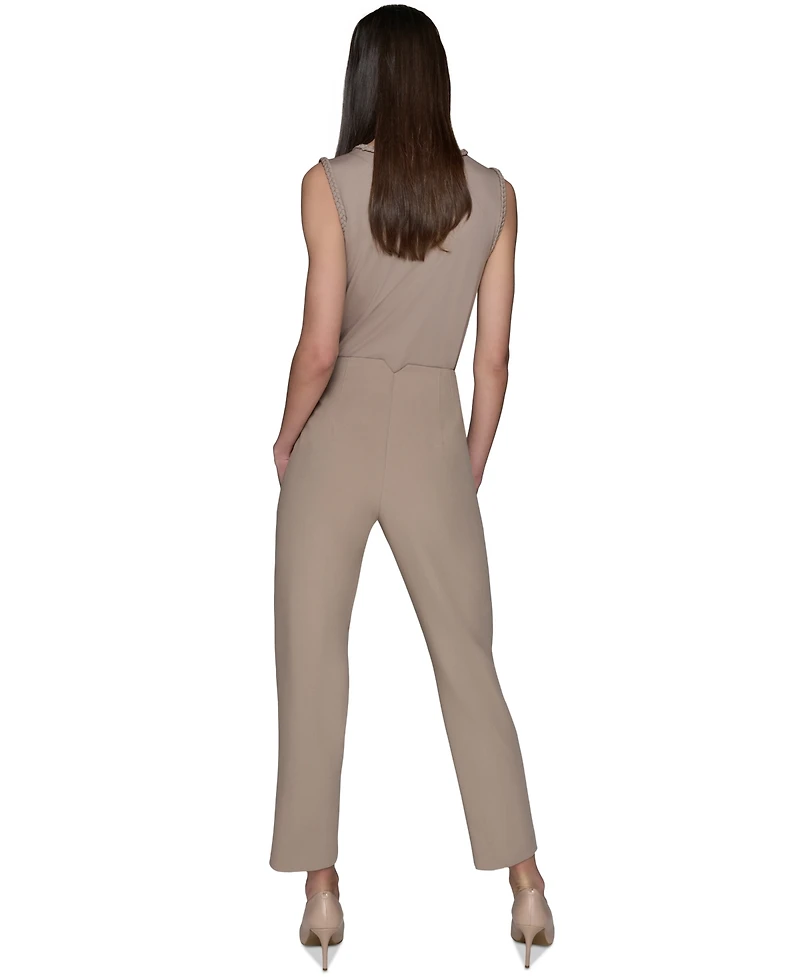 Karl Lagerfeld Paris Women's Seam-Detail Ankle Pants