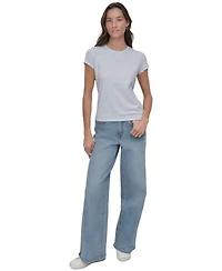 Dkny Jeans Women's Rhinestones Crewneck T-Shirt