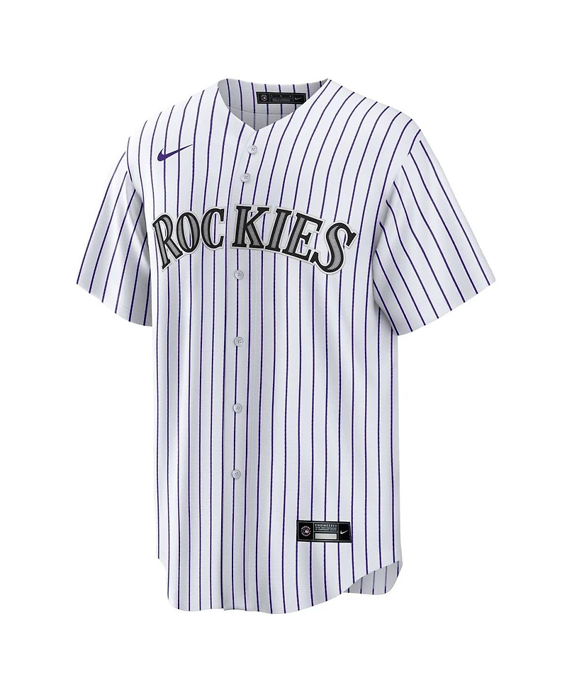 Nike Men's White Colorado Rockies 1 Groom Home Replica Jersey