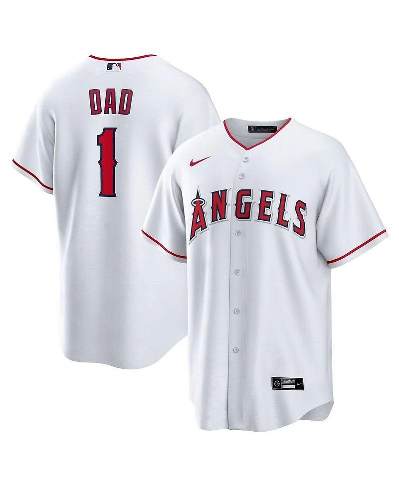 Nike Men's White Los Angeles Angels 1 Dad Home Replica Jersey