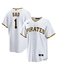 Nike Men's White Pittsburgh Pirates 1 Dad Home Replica Jersey