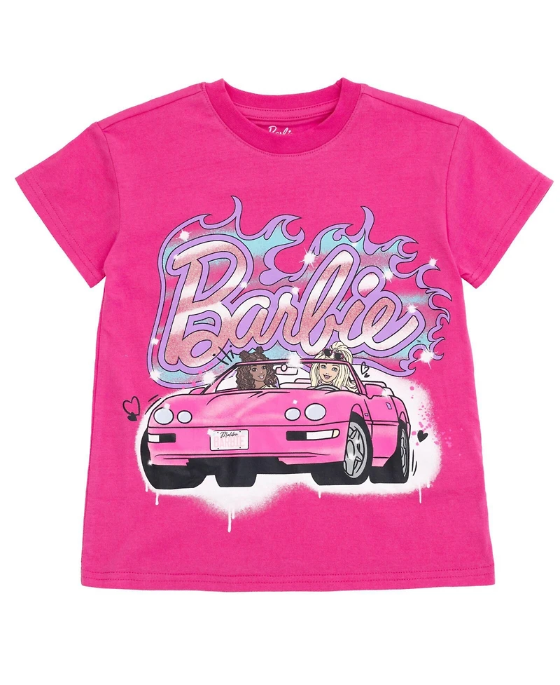 Barbie Toddler Girls T-Shirt and Bike Shorts Outfit Set