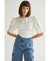 Crescent Women's Rubi Mixed Media Top