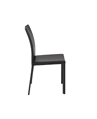 Set of 2 Dining Side Chairs with Padded Seats