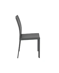 Set of 2 Dining Side Chairs with Padded Seats
