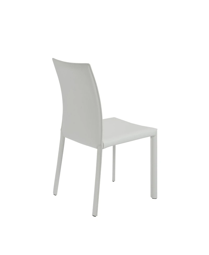 Set of 2 Dining Side Chairs with Padded Seats