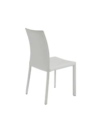 Set of 2 Dining Side Chairs with Padded Seats