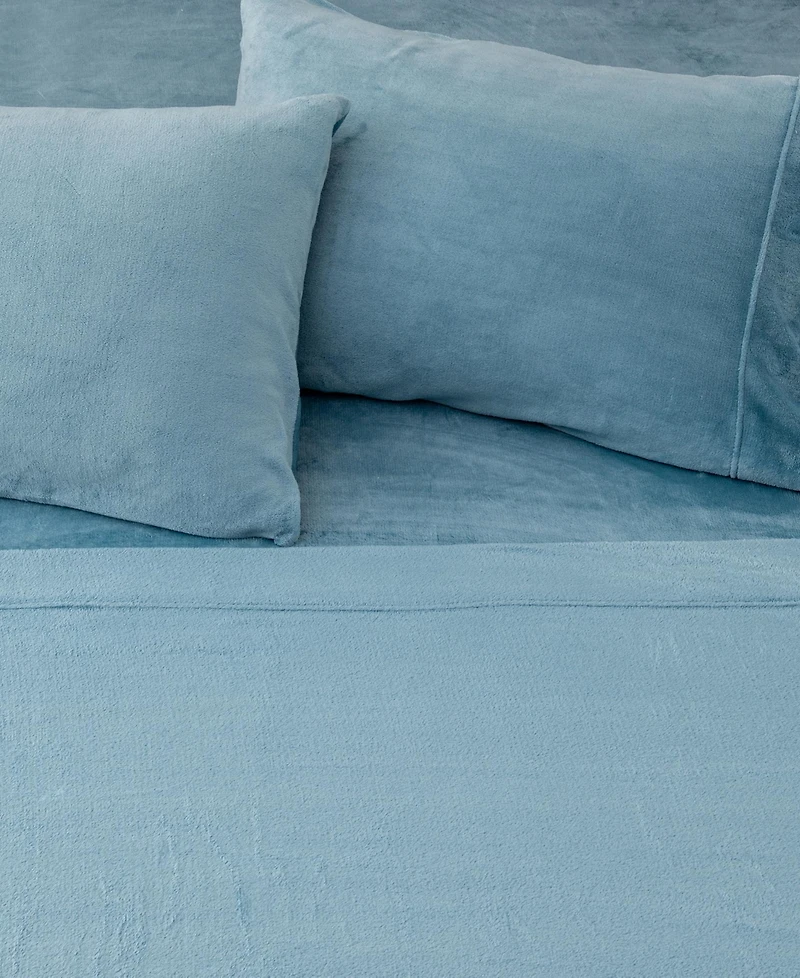 Linery & Co. Ultra-Soft Velvet Plush Solid Sheet Set