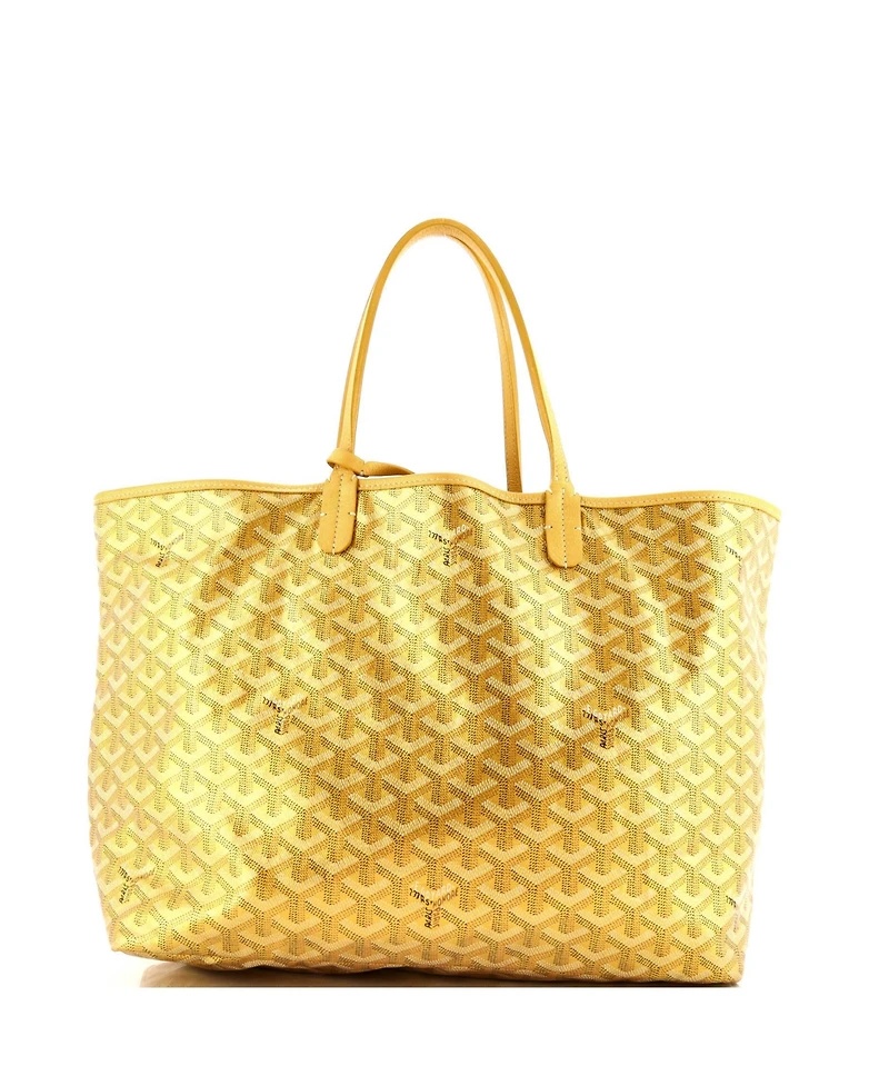 Pre-Owned Goyard Pm Saint Louis Tote Precious Metals Coated Canvas