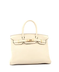 Pre-Owned Hermes Birkin 30 Handbag Light Togo with Rose Gold Hardware