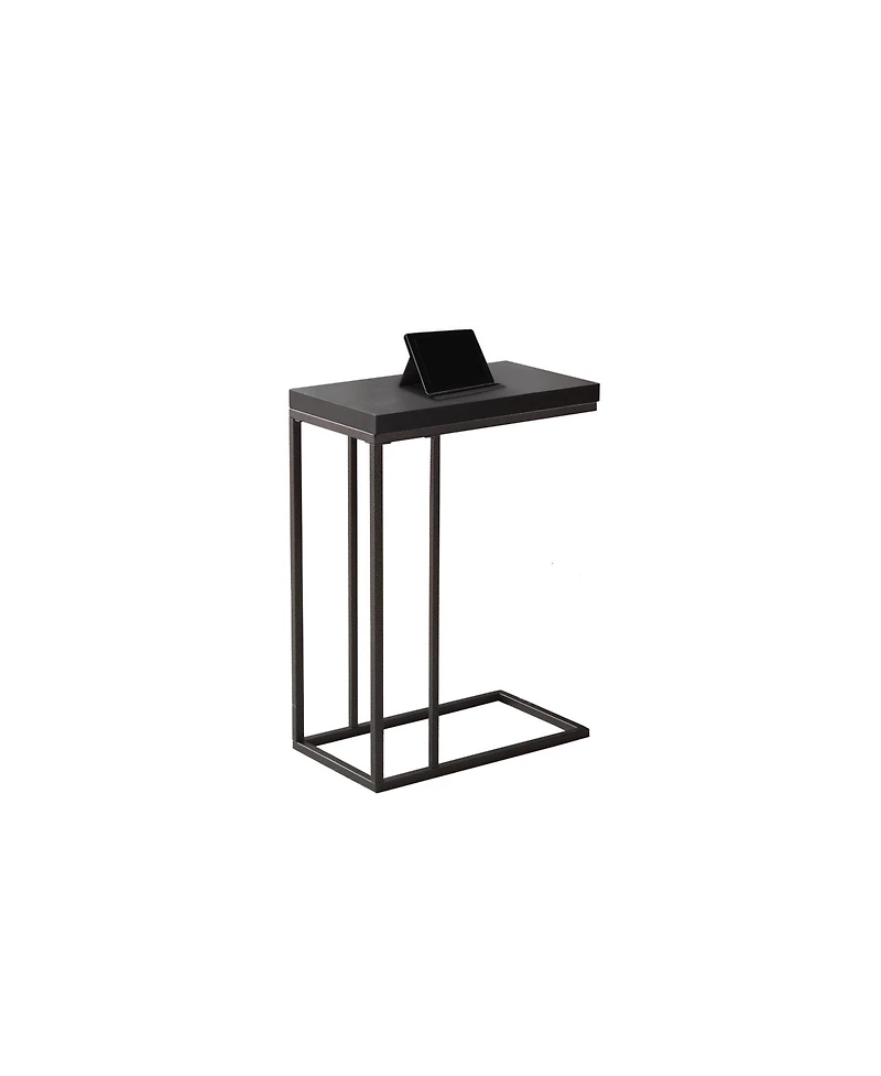 Compact Mdf and Metal End Table for Living Room or Bedroom