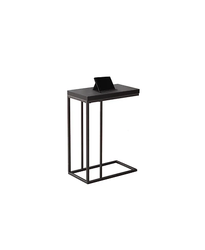 Compact Mdf and Metal End Table for Living Room or Bedroom
