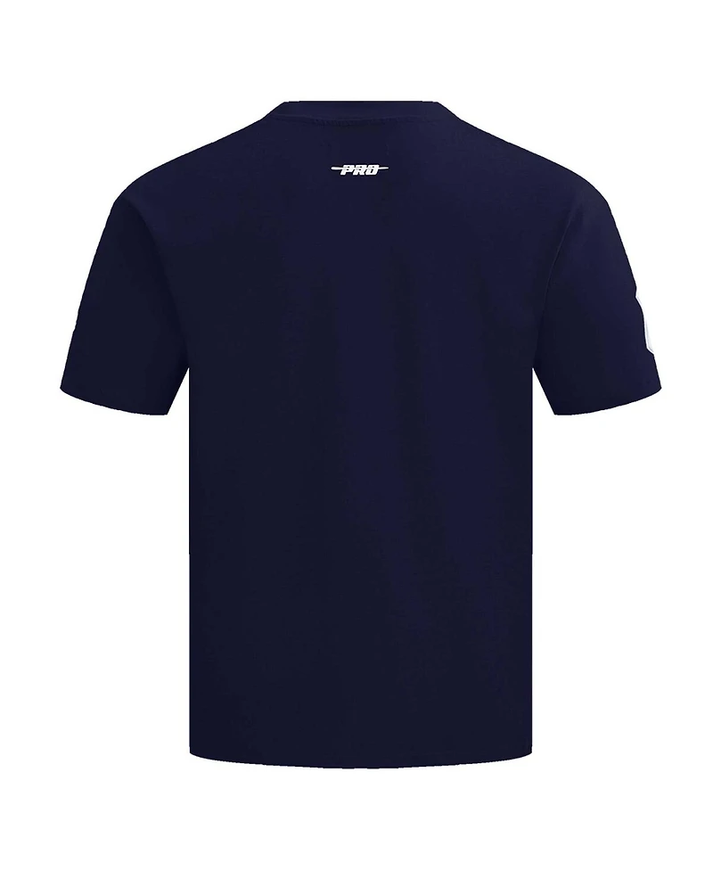 Pro Standard Men's Navy New York Yankees Turn It Up Dropped Shoulder T-Shirt