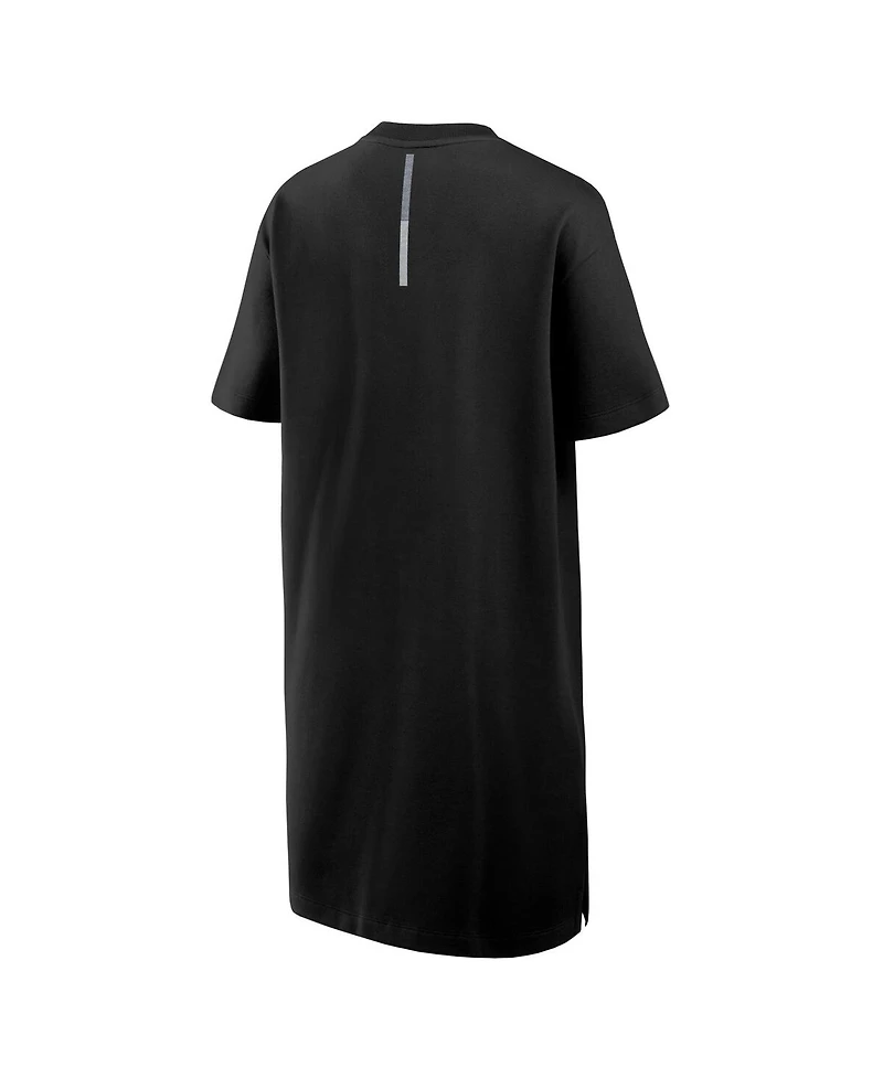 Fanatics Women's Black Los Angeles Dodgers Elements Cotton Dress