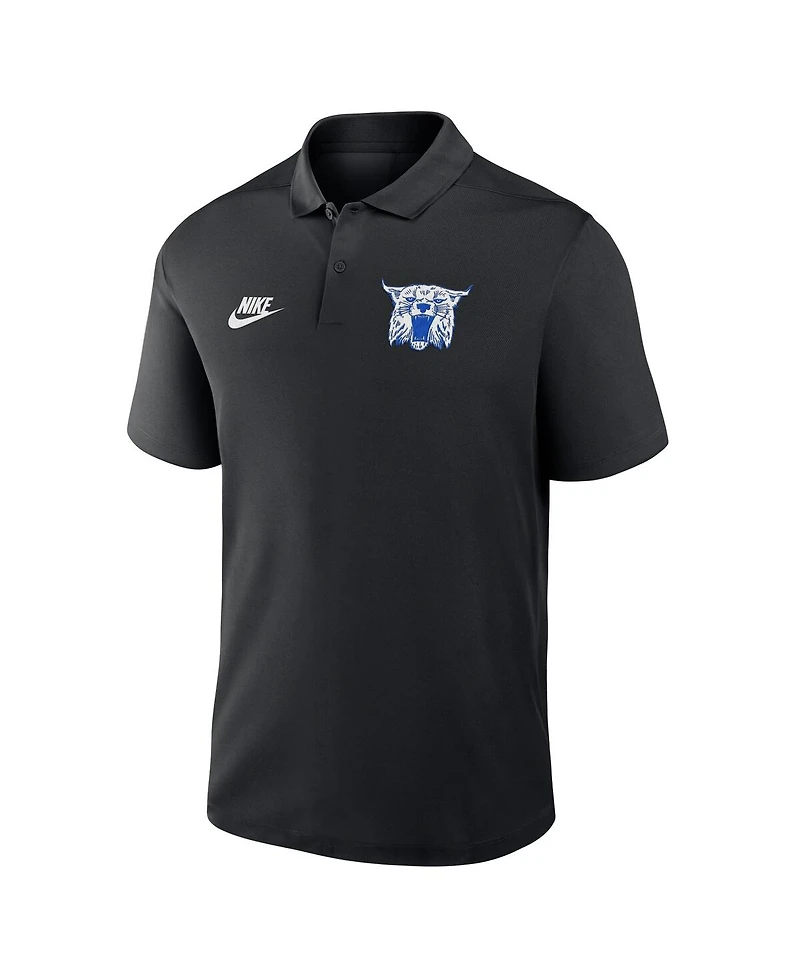 Nike Men's Black Kentucky Wildcats Primetime Victory Legacy Vault Logo Performance Polo Shirt