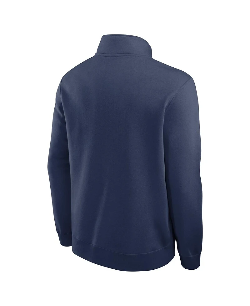 Nike Men's Navy Boston Red Sox Cooperstown Collection Fleece Half-Zip Pullover Sweatshirt