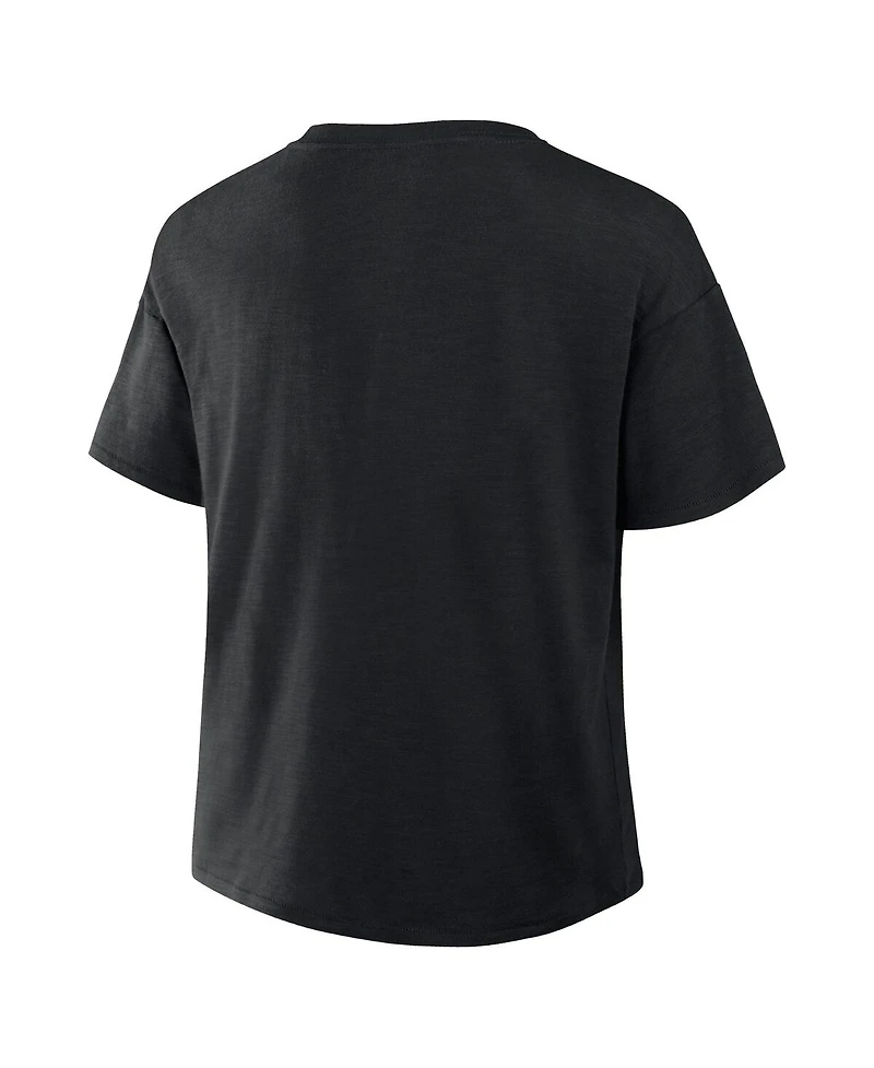 Fanatics Women's Black San Francisco Giants Fan Fave Stadium Slub Boxy T-Shirt