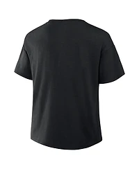 Fanatics Women's Black San Francisco Giants Fan Fave Stadium Slub Boxy T-Shirt
