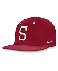 Nike Men's Cardinal Stanford On-Field Dugout True Performance Fitted Hat